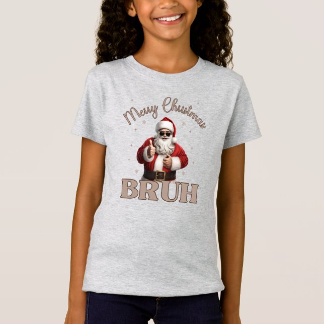 Joyeux Noël BRUH Drôle design T-shirt (Devant)