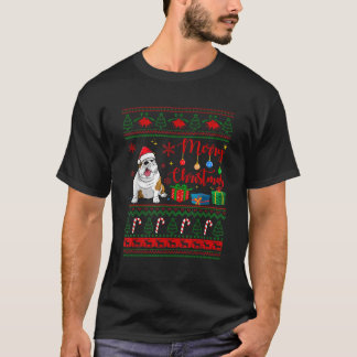 Joyeux Noël Bulldog Anglais Sweat Ugly Chapeau de 