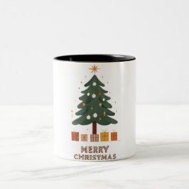 Joyeux noël café Mug à deux tons