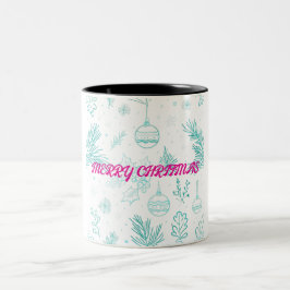 Joyeux noël café Mug à deux tons