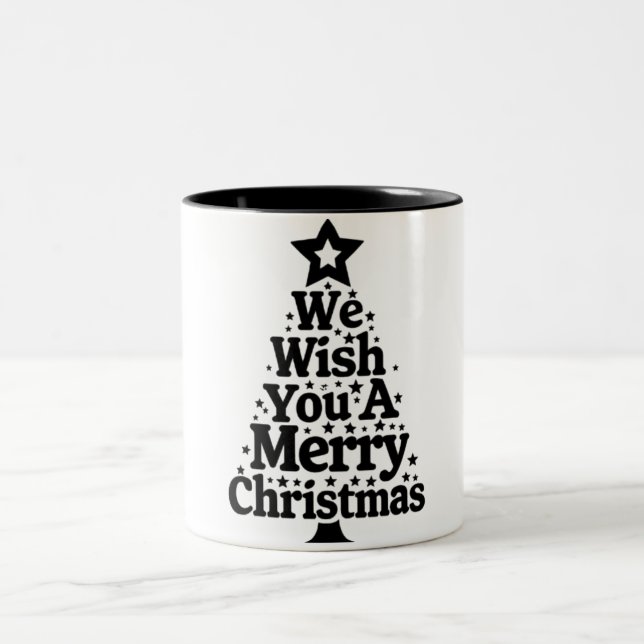 Joyeux noël café Mug à deux tons (Centre)