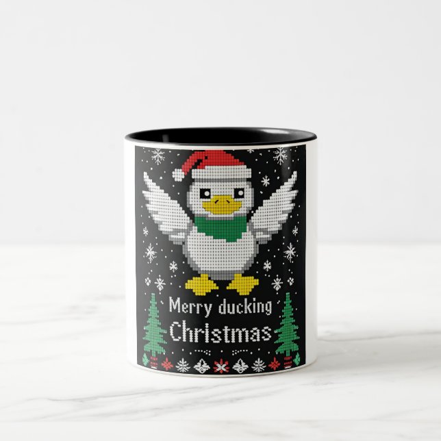 Joyeux noël café Mug à deux tons (Centre)