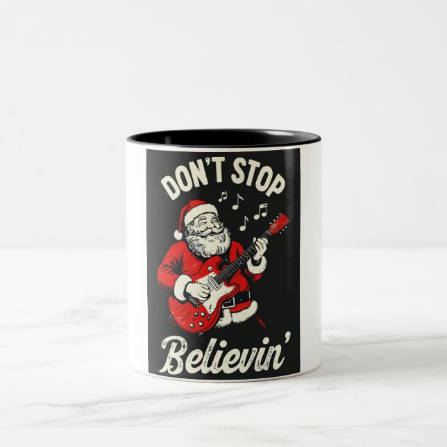 Joyeux noël café Mug à deux tons (Centre)