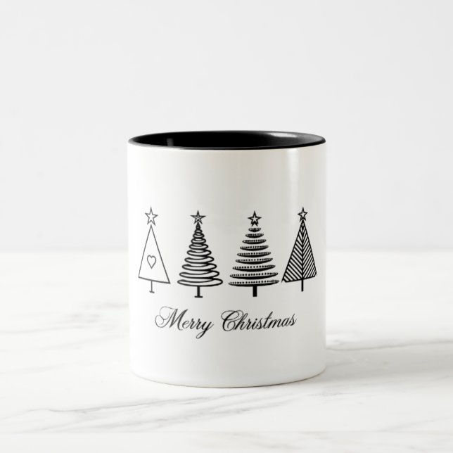Joyeux noël café Mug à deux tons (Centre)
