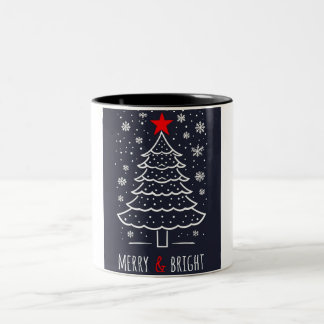 Joyeux noël café Mug à deux tons