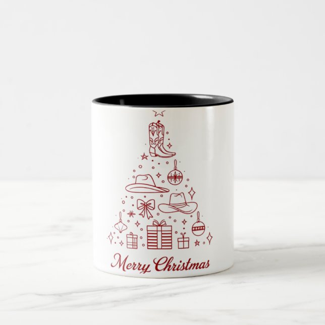 Joyeux noël café Mug à deux tons (Centre)