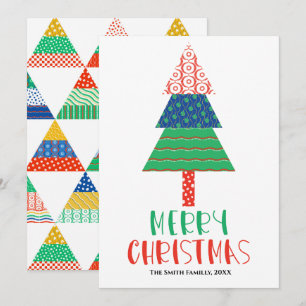 Joyeux Noël Carte de Fêtes Moderne Colorée