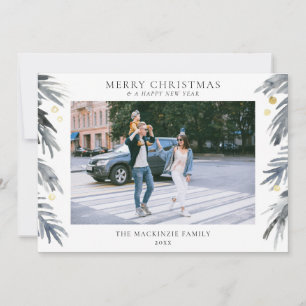 Joyeux Noël Carte de vacances photo de la famille