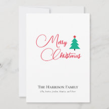 Joyeux Noël Carte de vacances sur mesure