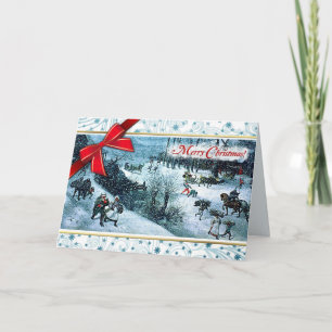 Joyeux Noël. Carte de voeux de Noël aux beaux arts