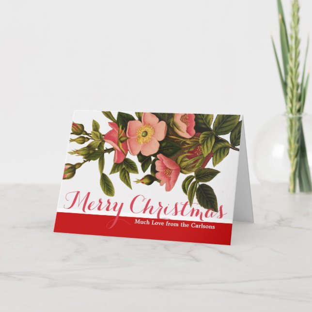 Joyeux Noël Carte de voeux Modèle personnalisée (Devant)