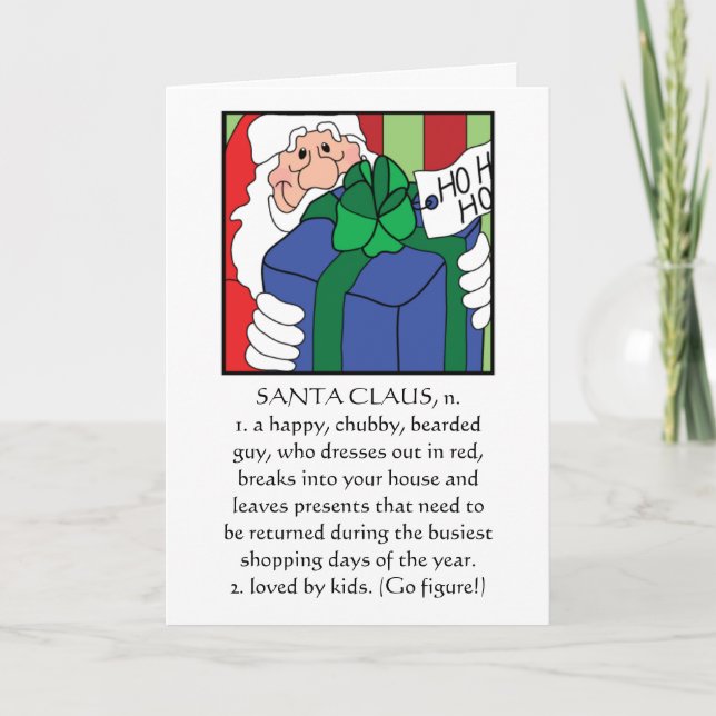 Joyeux Noël Carte de voeux "Père Noël" (Devant)