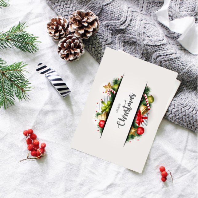 Joyeux Noël Carte de voeux propre et classique (Créateur téléchargé)