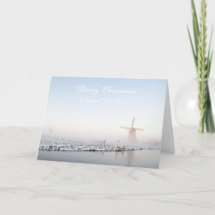 Joyeux Noël carte Hollande en hiver