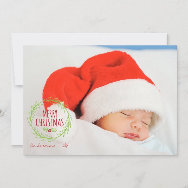 Joyeux Noël Carte photo de vacances (Devant)