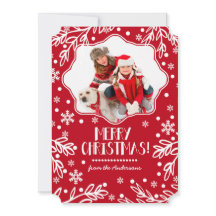 Joyeux Noël. Carte photo plat de Noël personnalisé