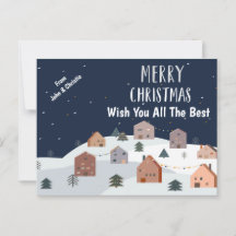 Joyeux Noël Carte postale Modèle Design