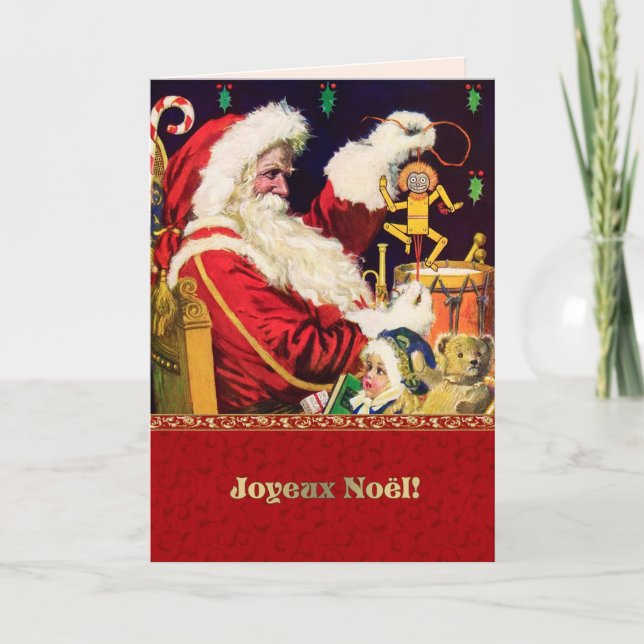 Joyeux Noël. Cartes de Noël en français (Devant)