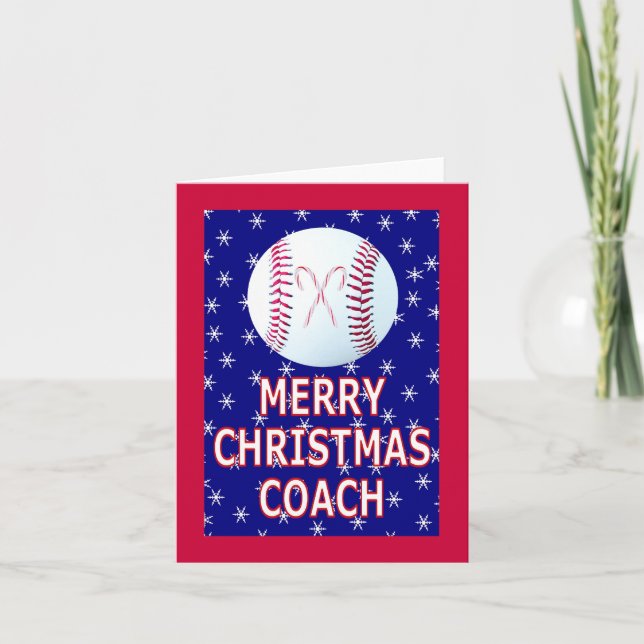 Joyeux Noël Cartes de voeux pour les entraîneurs (Devant)