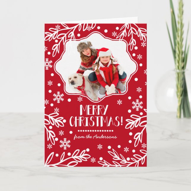 Joyeux Noël. Cartes photos de Noël personnalisées (Devant)