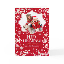 Joyeux Noël. Cartes photos de Noël personnalisées