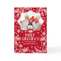 Joyeux Noël. Cartes photos de Noël personnalisées