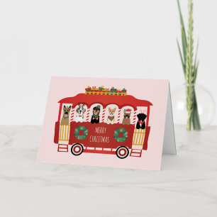 Joyeux Noël Chiens de vacances Trolly