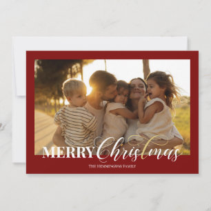 Joyeux Noël Christian Holiday Carte photo