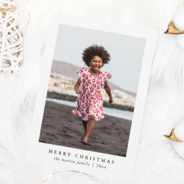 Joyeux Noël classique Carte photo d'impression (Créateur téléchargé)