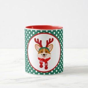 Joyeux Noël Corgi Chien Mug