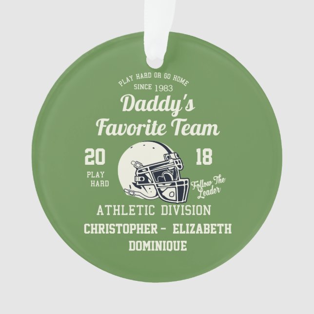 Joyeux Noël Daddy's Favorite Team Football (devant)