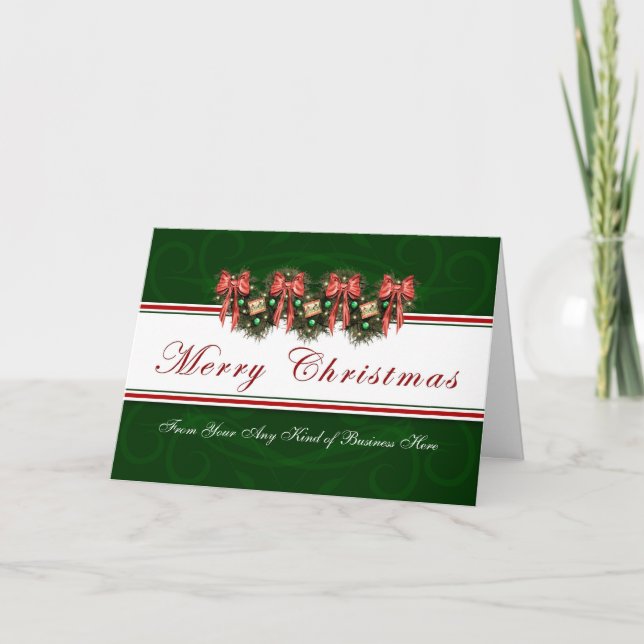 Joyeux Noël d'affaires - Carte Garland (Devant)