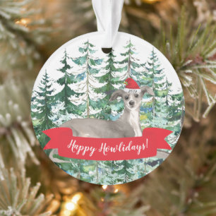 Joyeux Noël de Chien gris italien