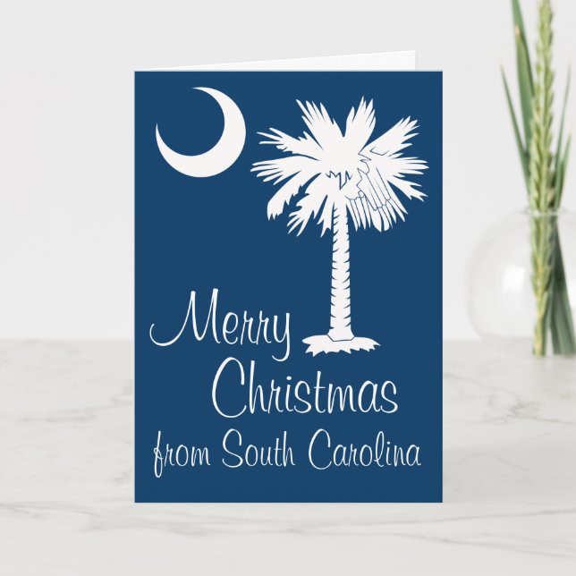 Joyeux Noël de la carte Lune de Palmetto Bleu SC (Devant)