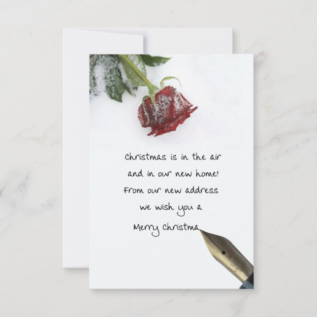 Joyeux Noël de la nouvelle carte d'accueil (Devant)