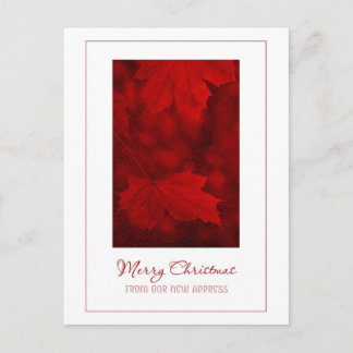 Joyeux Noël de la nouvelle carte postale d'adresse