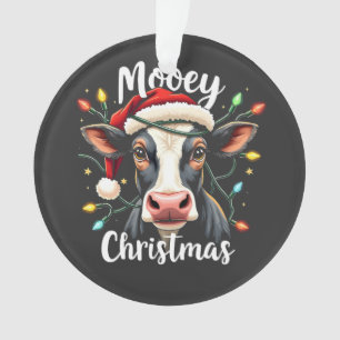 Joyeux Noël Drôle Xmas Vache Amoureux Bovins