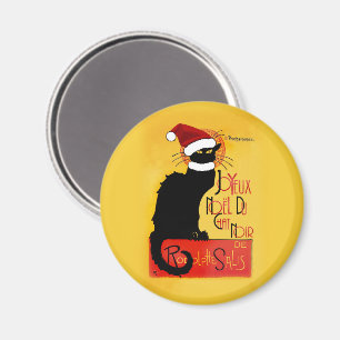 Joyeux Noël Du Chat Noir Magnet