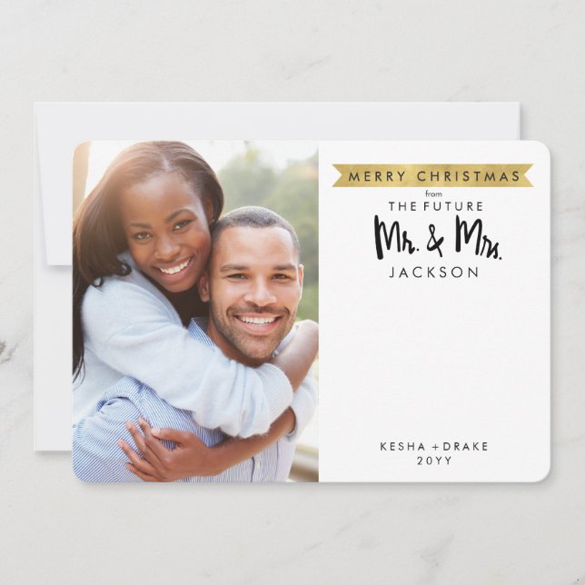 Joyeux Noël Du Futur M. & Mme Carte photo (Devant)