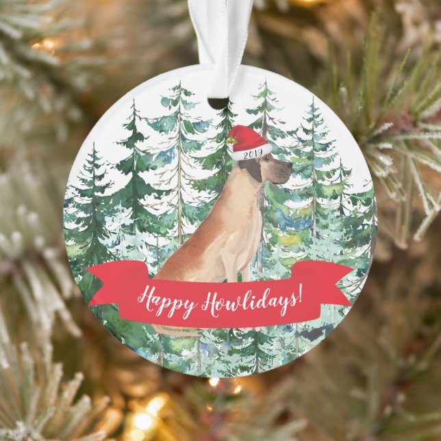 Joyeux Noël du grand chien danois (Arbre)
