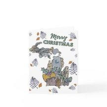 Joyeux Noël du Michigan Carte de vacances 