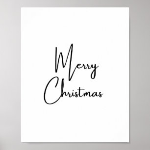 Joyeux Noël écriture manuscrite Poster