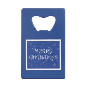 Joyeux Noël en bleu avec des flocons de neige
