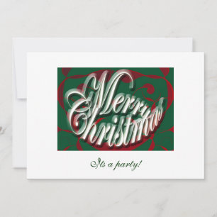 Joyeux Noël en invitation verte