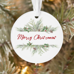 Joyeux Noël encadré Hiver Voeux