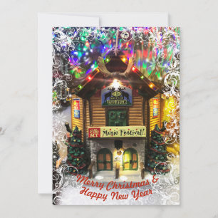 Joyeux Noël et Bonne année Carte Lemax House