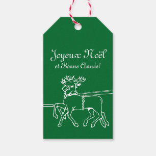 Joyeux Noël et bonne année französische Weihnac Geschenkanhänger