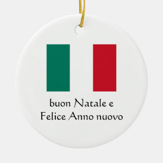 Joyeux Noël et Bonne Année Ornement Italien