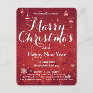 Joyeux Noël Et Bonne Invitation Du Nouvel An