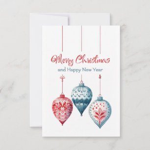 Joyeux Noël et bonne nouvelle année carte de voeux